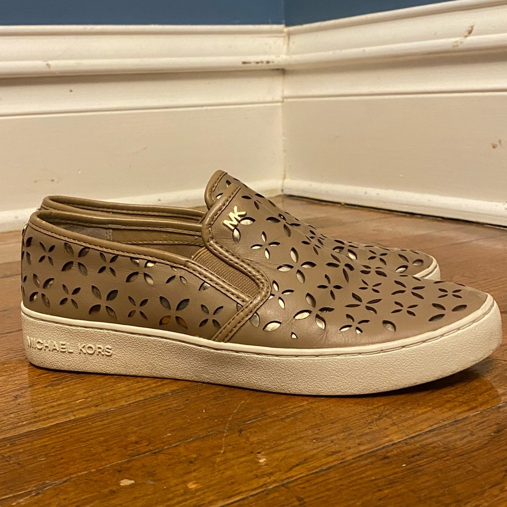 Michael Kors Sneakers - Tan and Gold